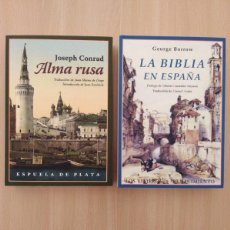 Libros de segunda mano: ALMA RUSA / JOSEPH CONRAD + LA BIBLIA EN ESPAÑA / GEORGE BORROW. Lote 379135289