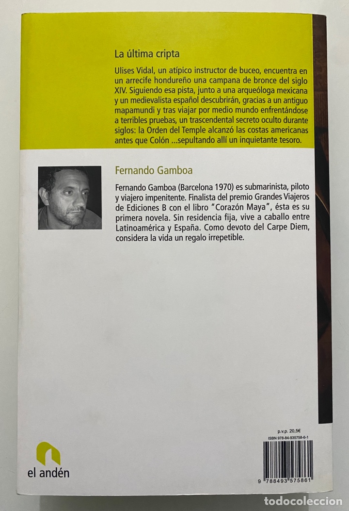 Libros de segunda mano: La &uacute;ltima cripta - GAMBOA, Fernando - Foto 2