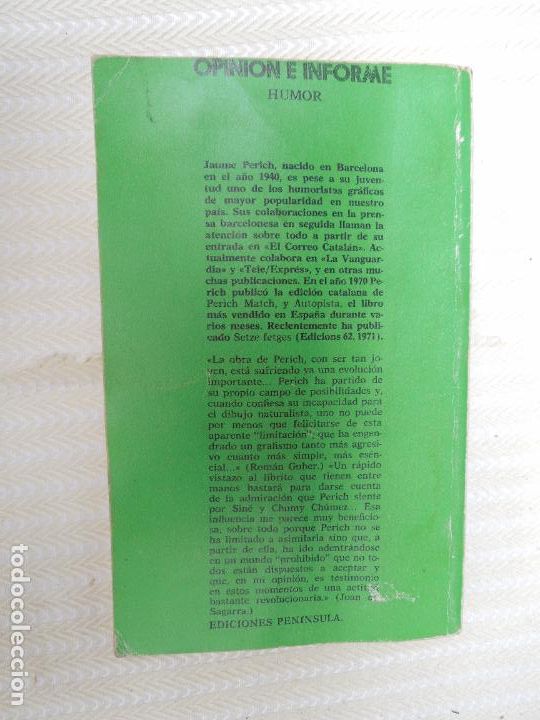 Libros de segunda mano: PERICH MATCH- PENINSULA 1971 - Foto 2