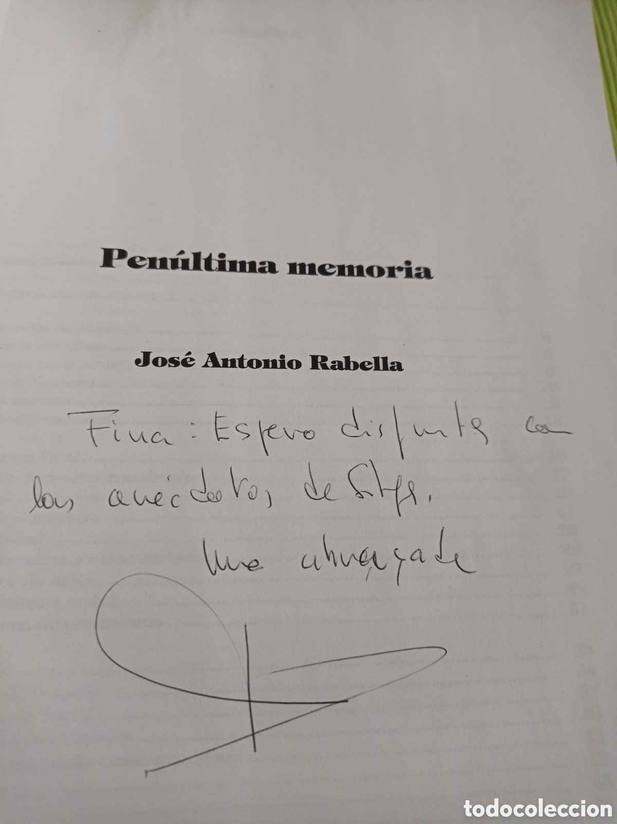 Libros de segunda mano: Pen&uacute;ltima memoria - Foto 2