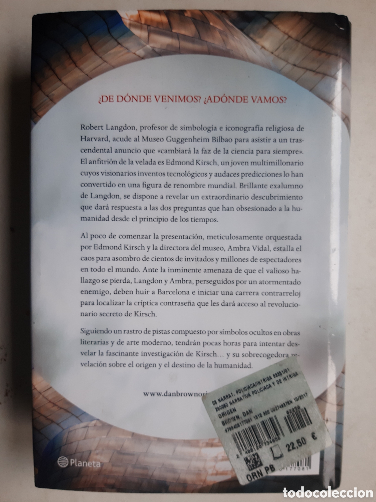 Libros de segunda mano: ORIGEN - Dan Brown. Planeta - Foto 2