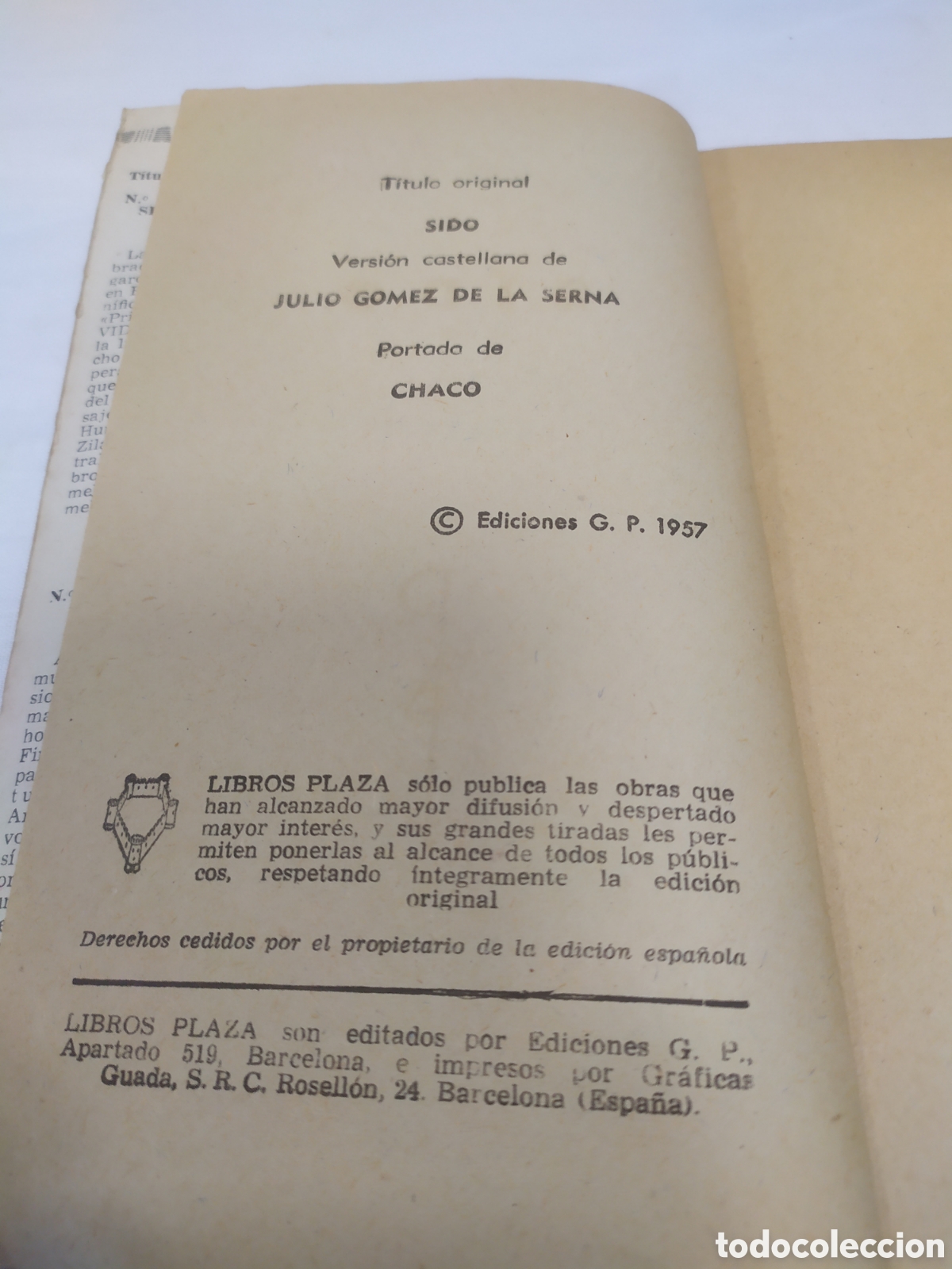 Libros de segunda mano: Sido. Julio G&oacute;mez de la Serna,1957 - Foto 3