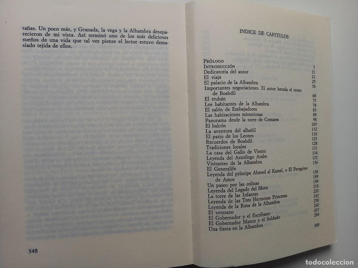 Libros de segunda mano: CUENTOS DE LA ALHAMBRA. Washington Irving - Foto 7