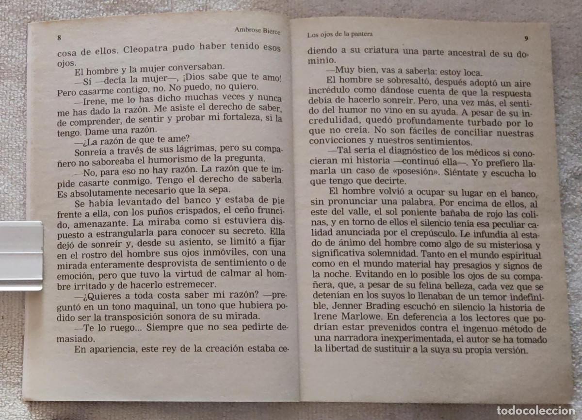 Libros de segunda mano: LOS OJOS DE LA PANTERA. - Foto 4