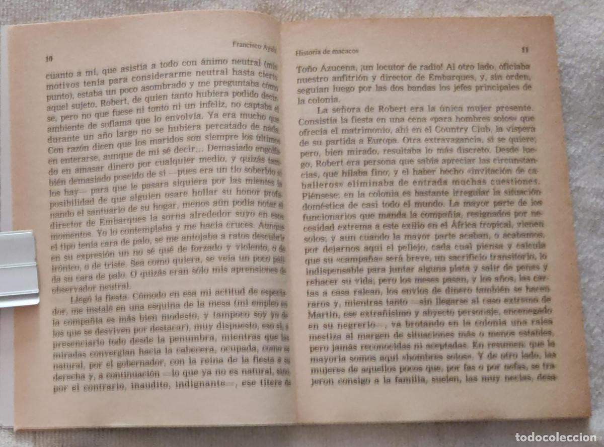 Libros de segunda mano: HISTORIA DE MACACOS. - Foto 4