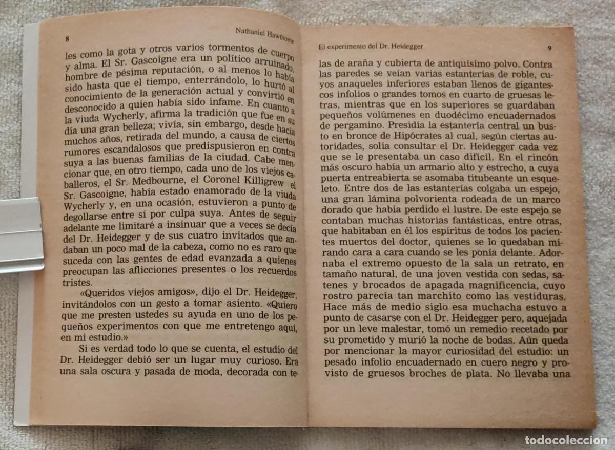 Libros de segunda mano: EL EXPERIMENTO DEL DR. HEIDEGGER. - Foto 4