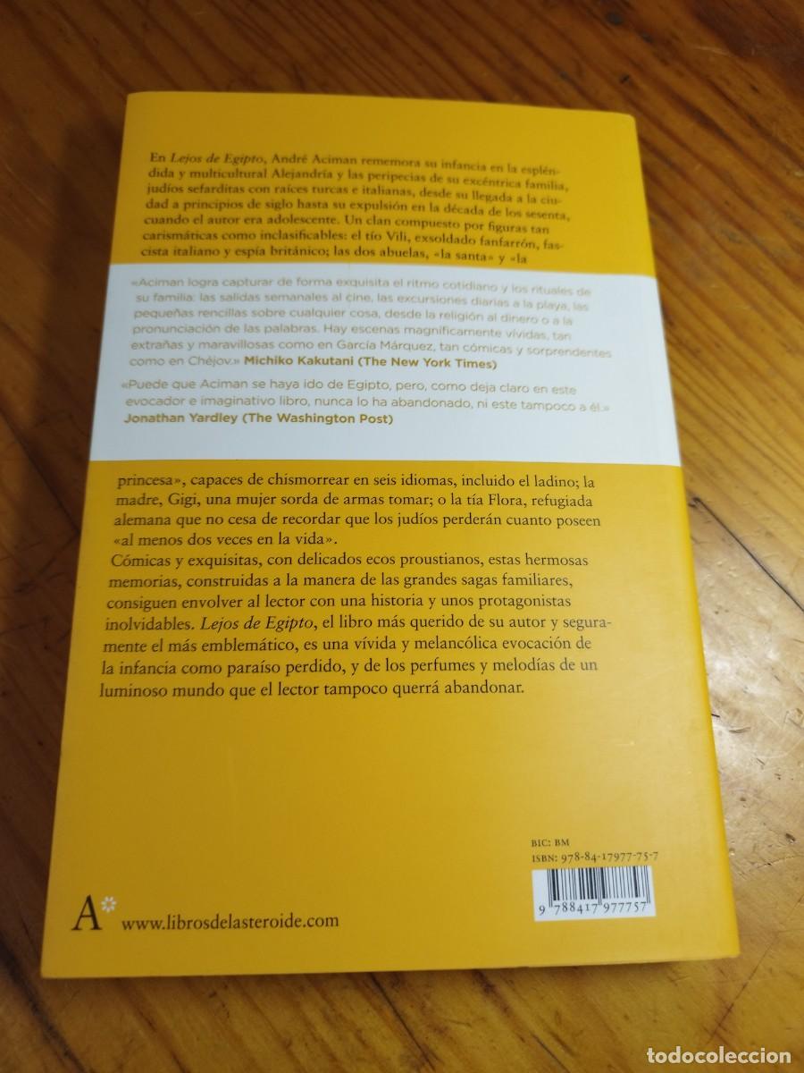 Libros de segunda mano: Andr&eacute; Aciman. Lejos de Egipto. Libros de Asteroide. - Foto 6