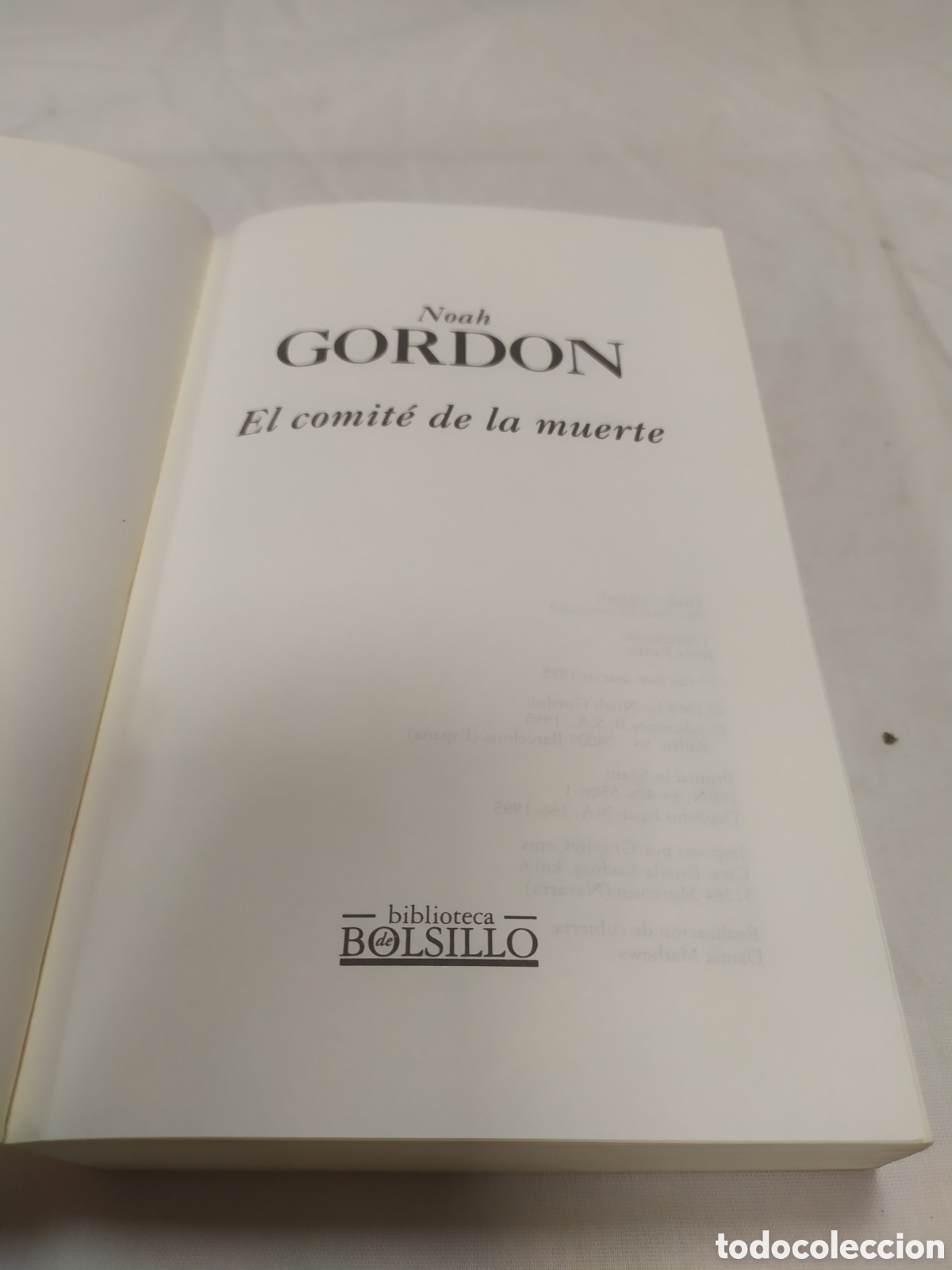 Libros de segunda mano: El comit&eacute; de la muerte. Noah Gordon, 1995 - Foto 3