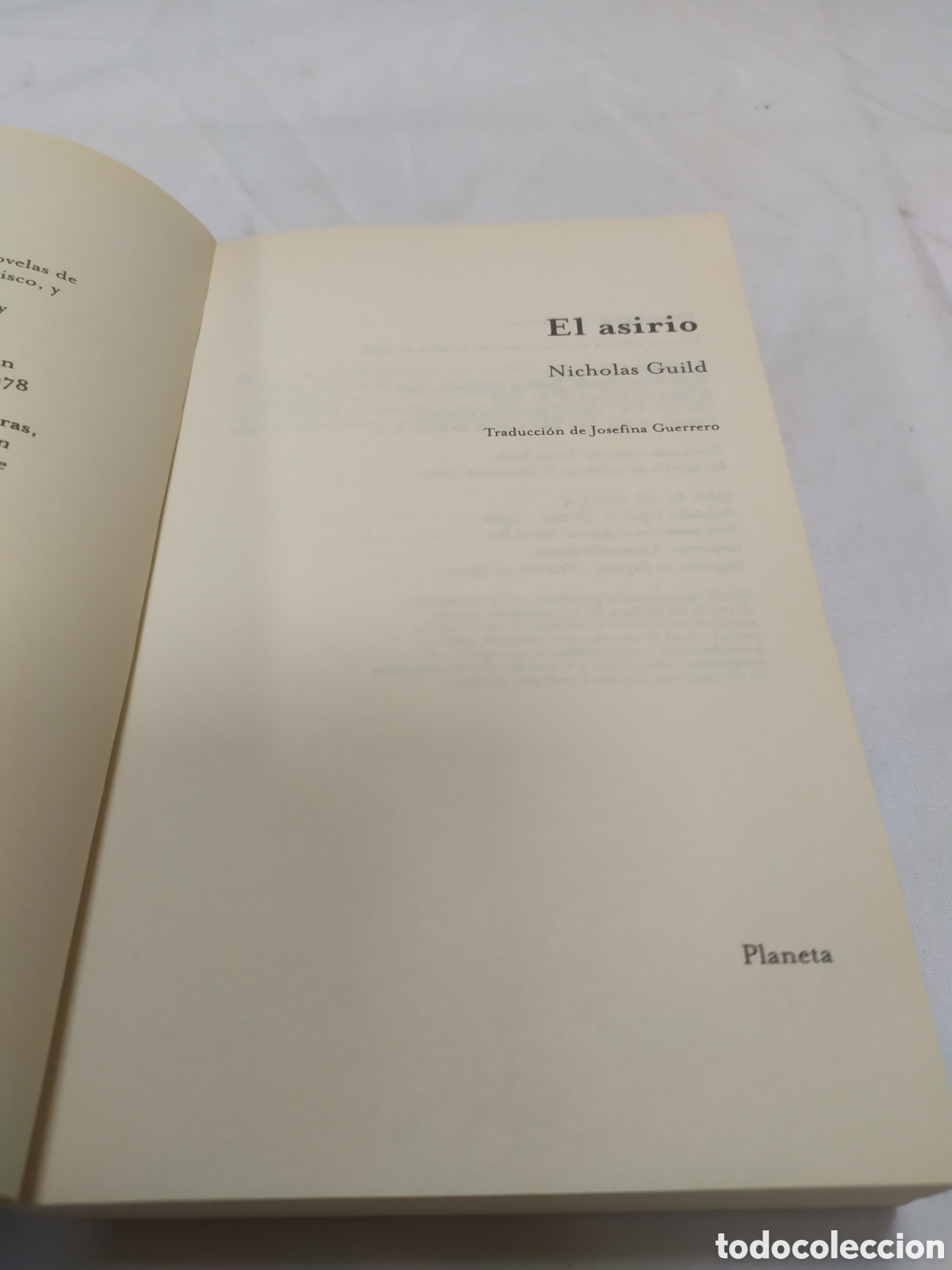 Libros de segunda mano: El asirio. Nicholas Guild, 1989 - Foto 3