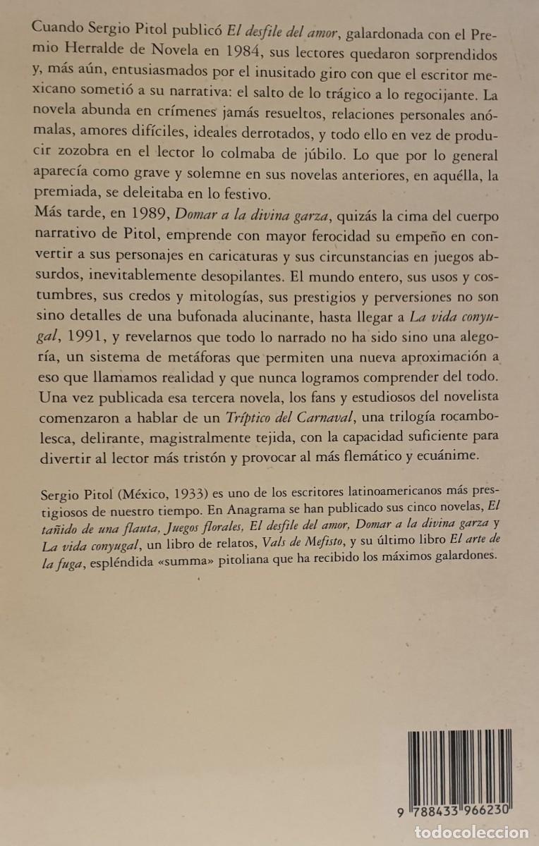 Libros de segunda mano: TR&Iacute;PTICO DEL CARNAVAL - Sergio Pitol ~ - Foto 3