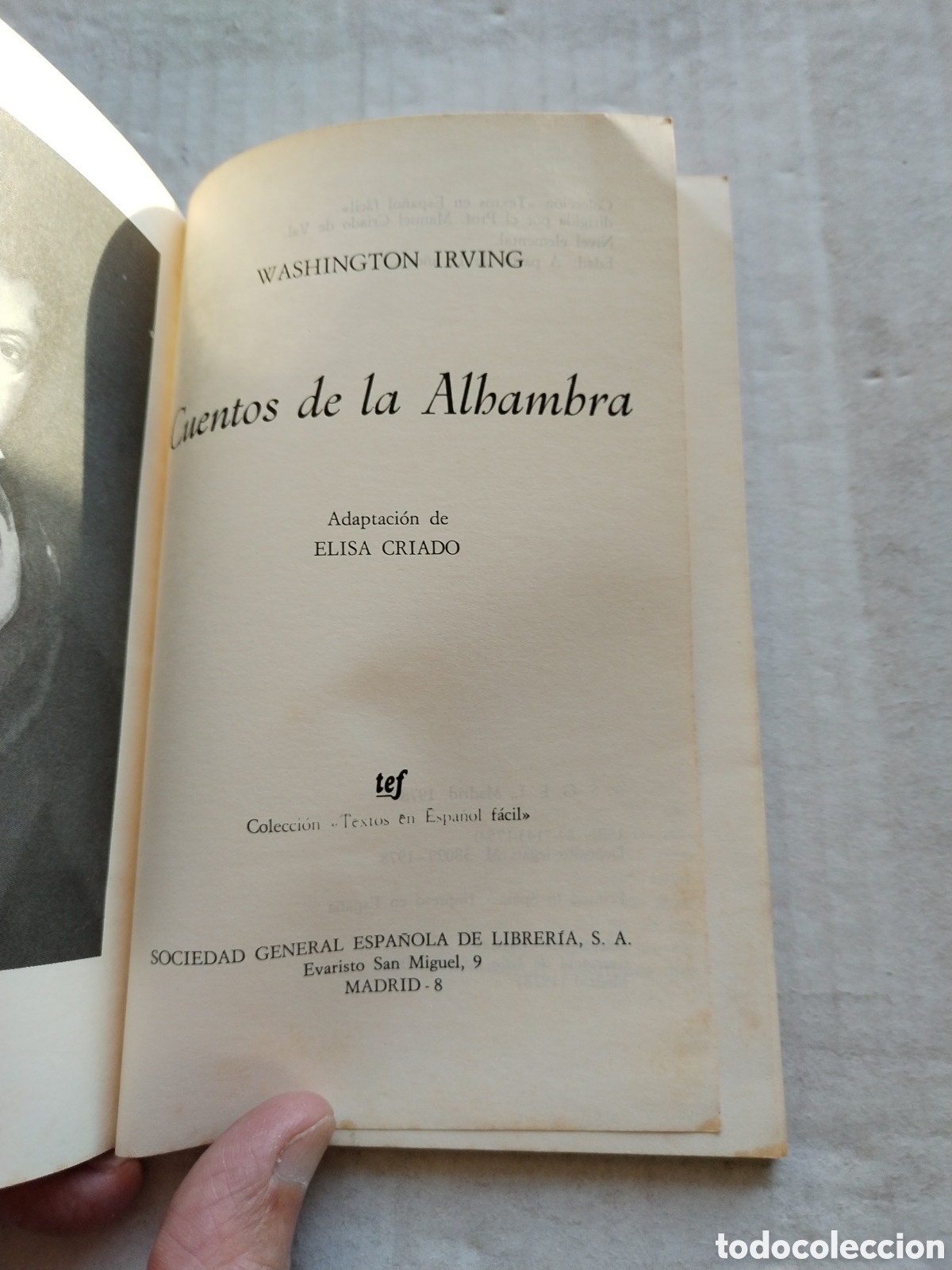 Libros de segunda mano: CUENTOS DE LA ALHAMBRA/WASHINGTON IRVING - Foto 2