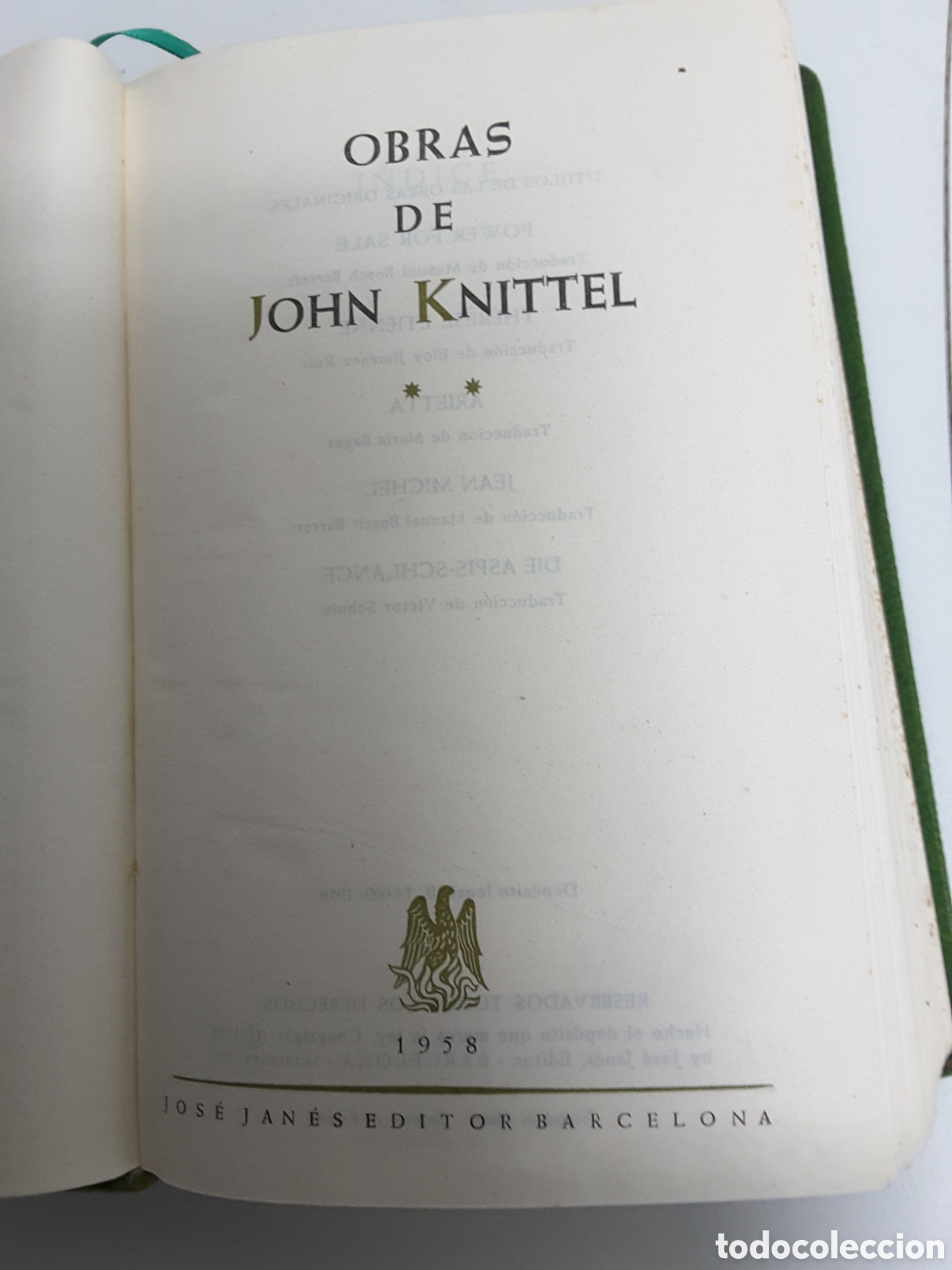 Libros de segunda mano: Obras de John Knittel - Foto 3