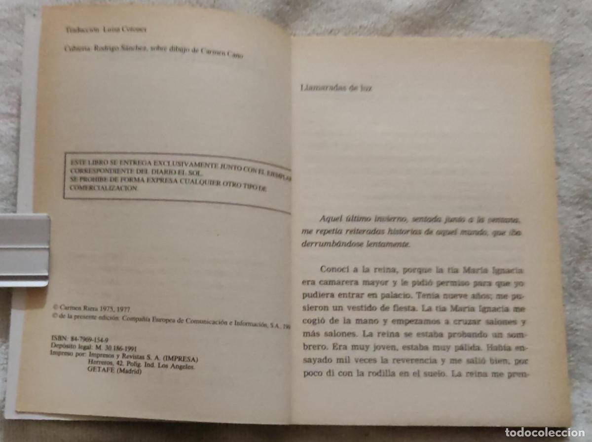 Libros de segunda mano: LLAMARADAS DE LUZ. - Foto 3
