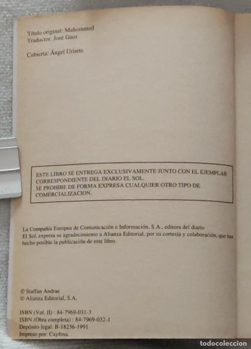 Libros de segunda mano: MAHOMA, (II). - Foto 3