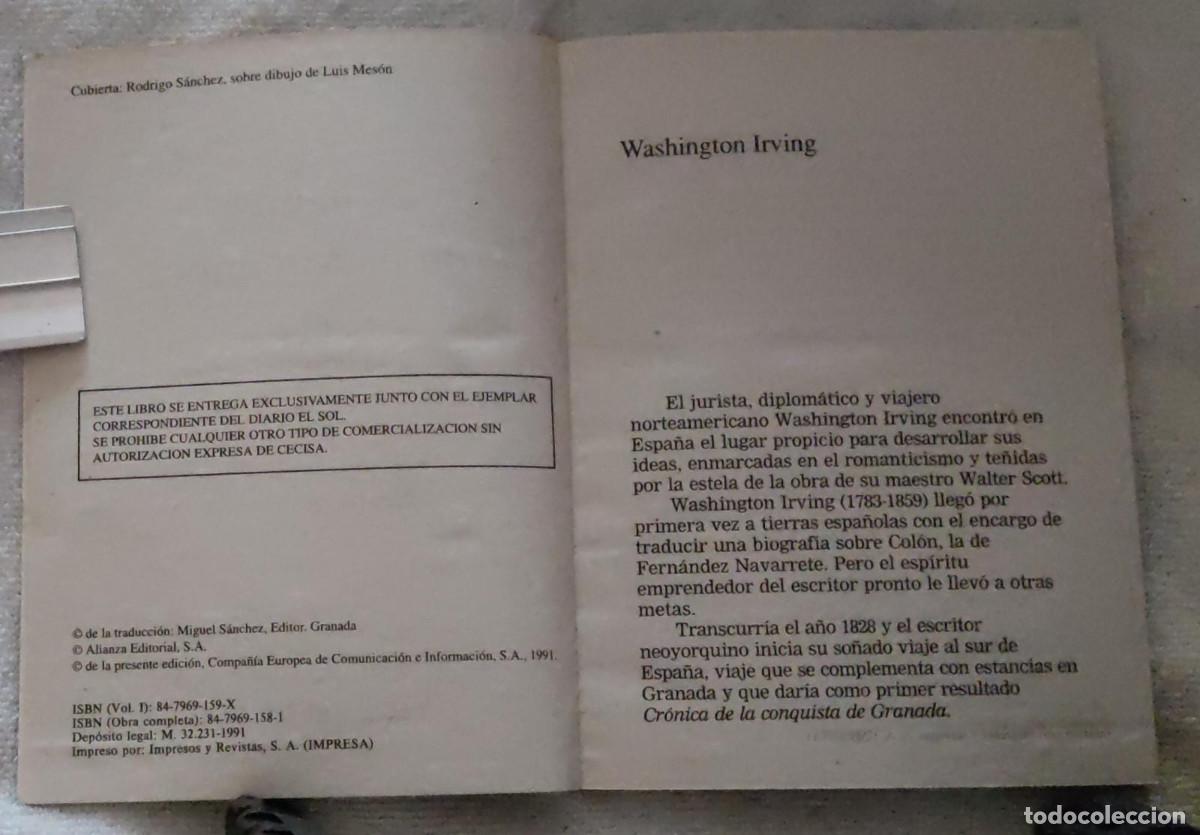 Libros de segunda mano: CUENTOS DE LA ALHAMBRA, (I). - Foto 3