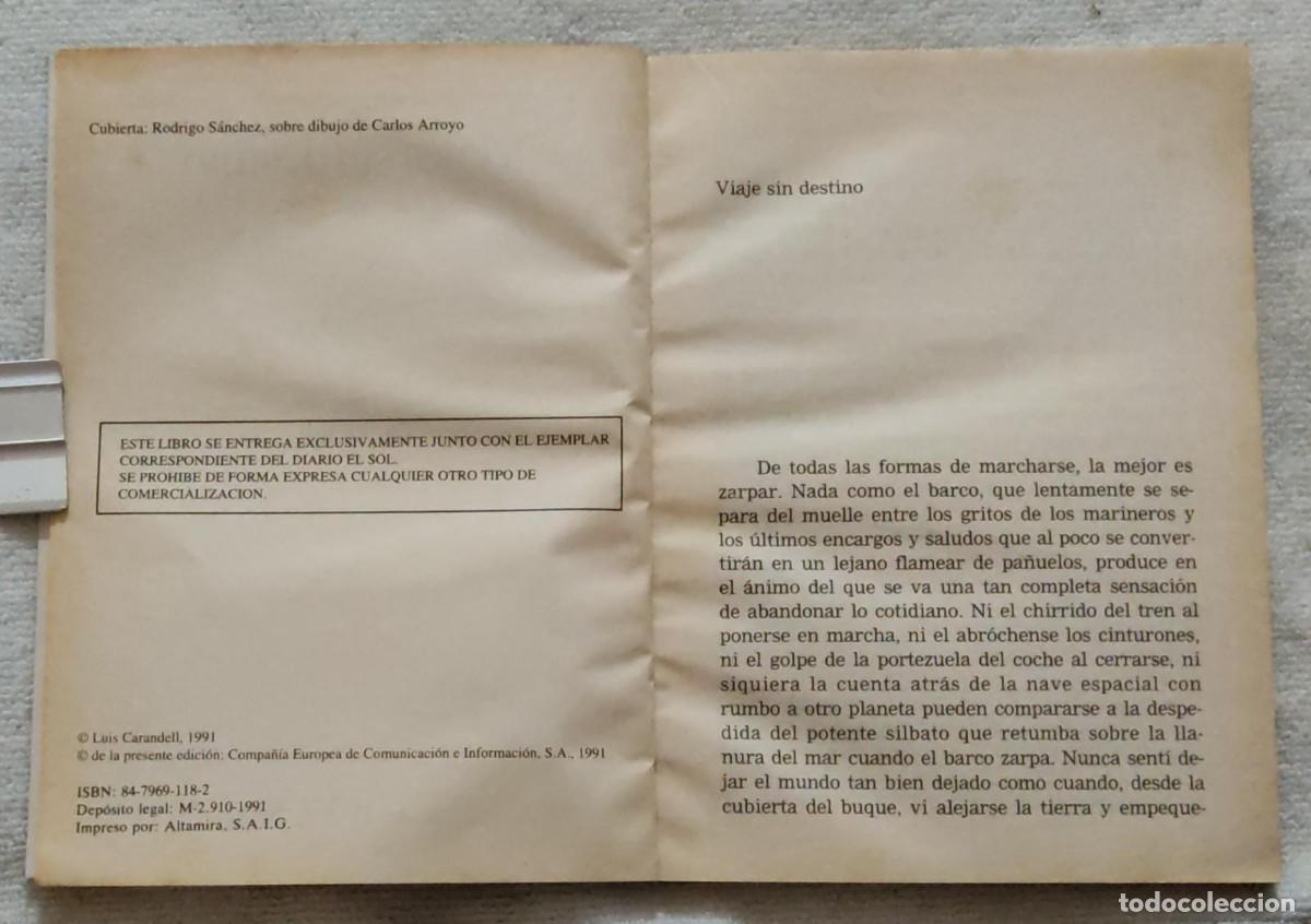 Libros de segunda mano: VIAJES SIN DESTINO. - Foto 3