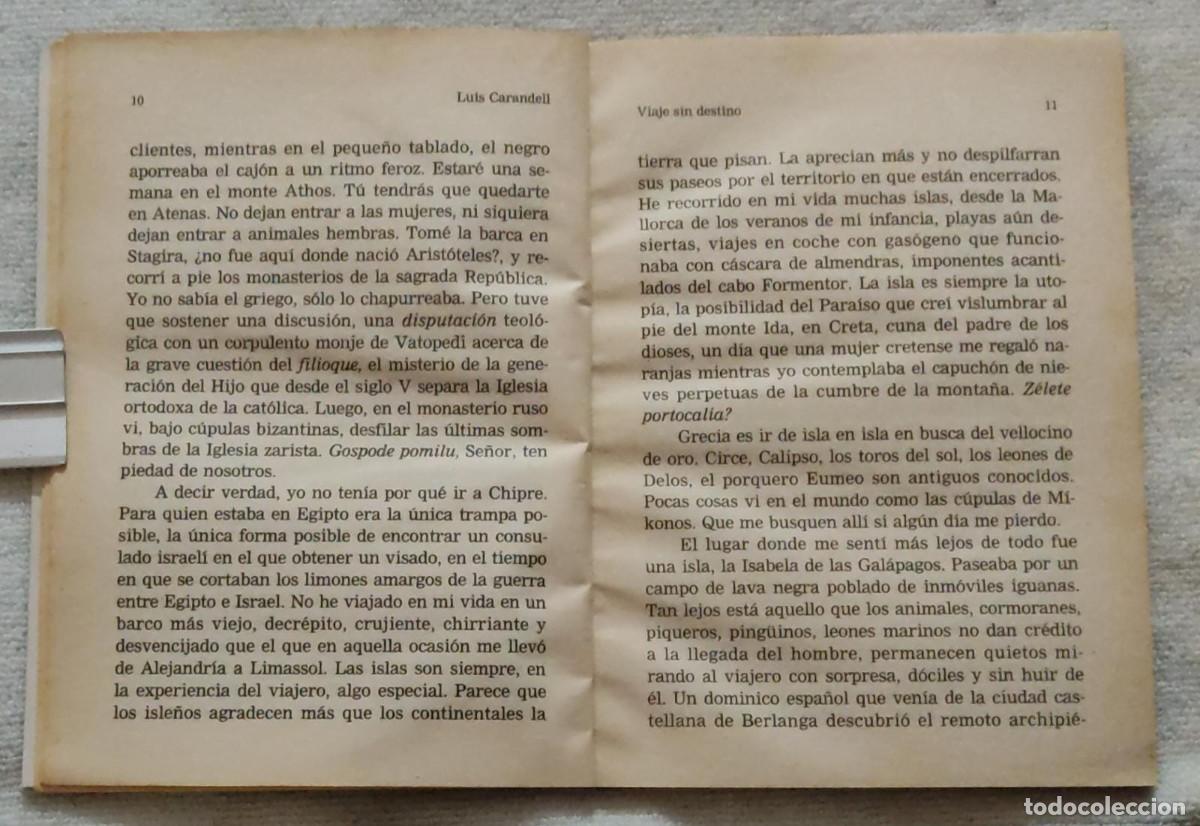 Libros de segunda mano: VIAJES SIN DESTINO. - Foto 4