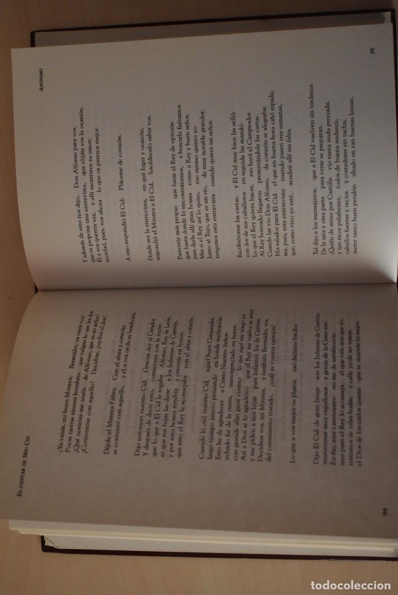 Libros de segunda mano: El cantar de M&iacute;o Cid. An&oacute;nimo - Foto 3