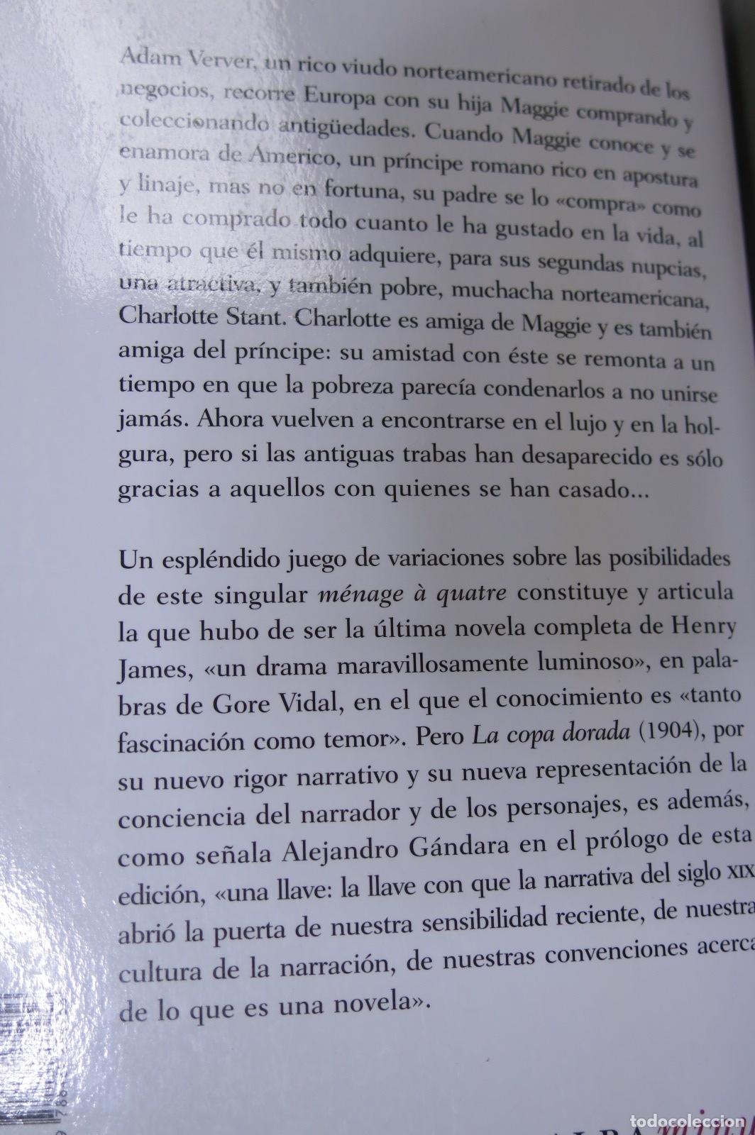 Libros de segunda mano: La copa dorada. JAMES - Foto 2