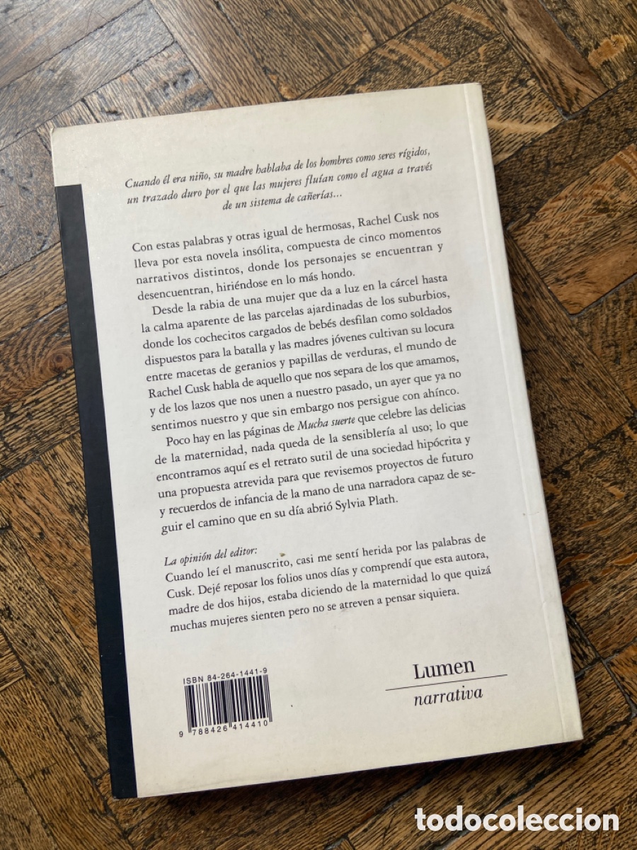 Libros de segunda mano: Mucha suerte - Rachel Cusk - Lumen (2004) - Foto 5