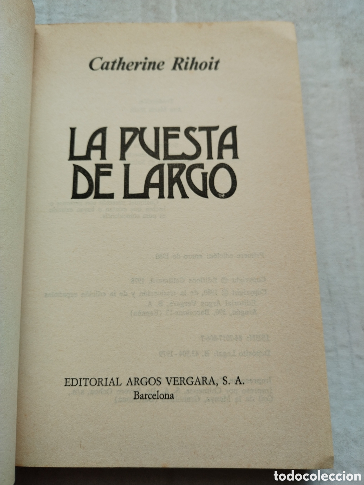 Libros de segunda mano: LA PUESTA DE LARGO/CATHERINE RIOHIT - Foto 2