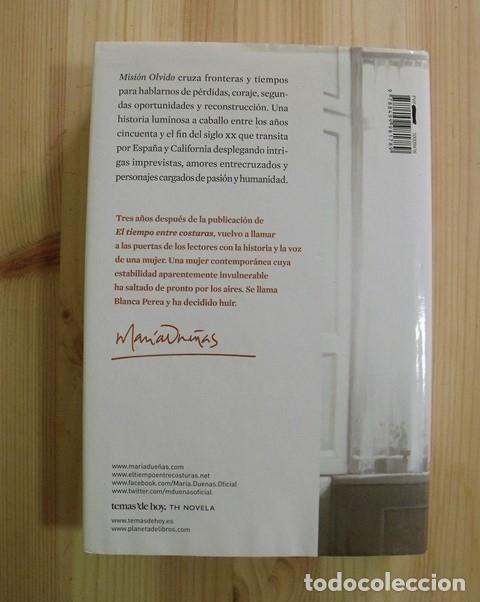Libros de segunda mano: Libro Misi&oacute;n Olvido - Mar&iacute;a Due&ntilde;as - Foto 2
