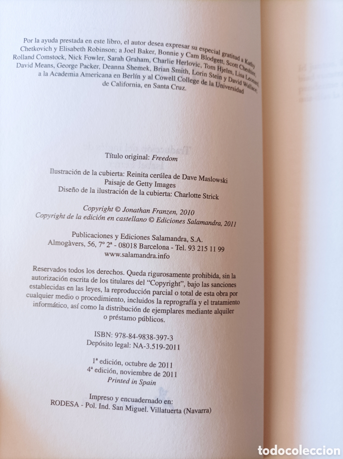 Libros de segunda mano: Libertad / Jonathan Franzen - Foto 4