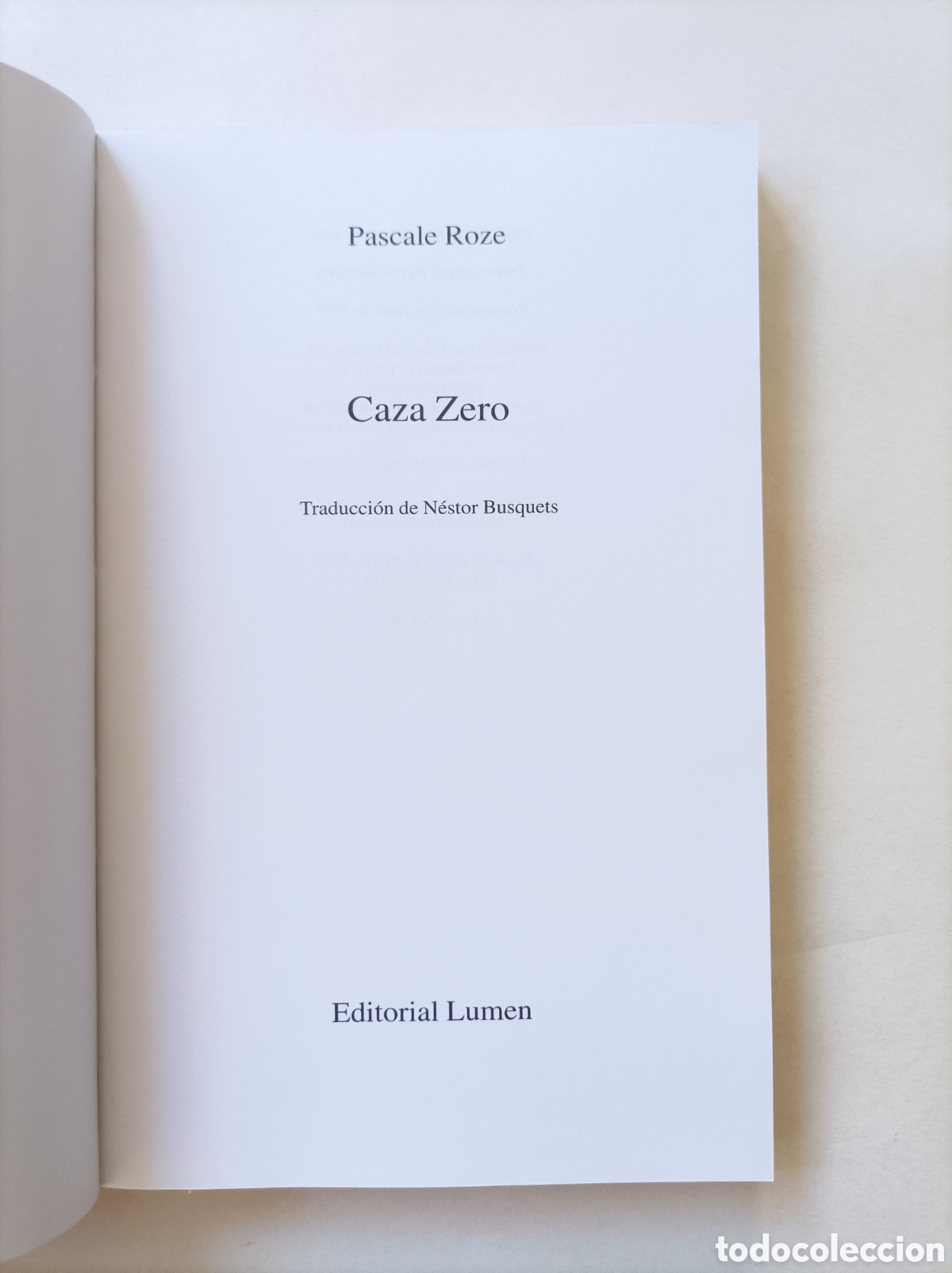 Libros de segunda mano: Caza Zero / Pascale Roze - Foto 2