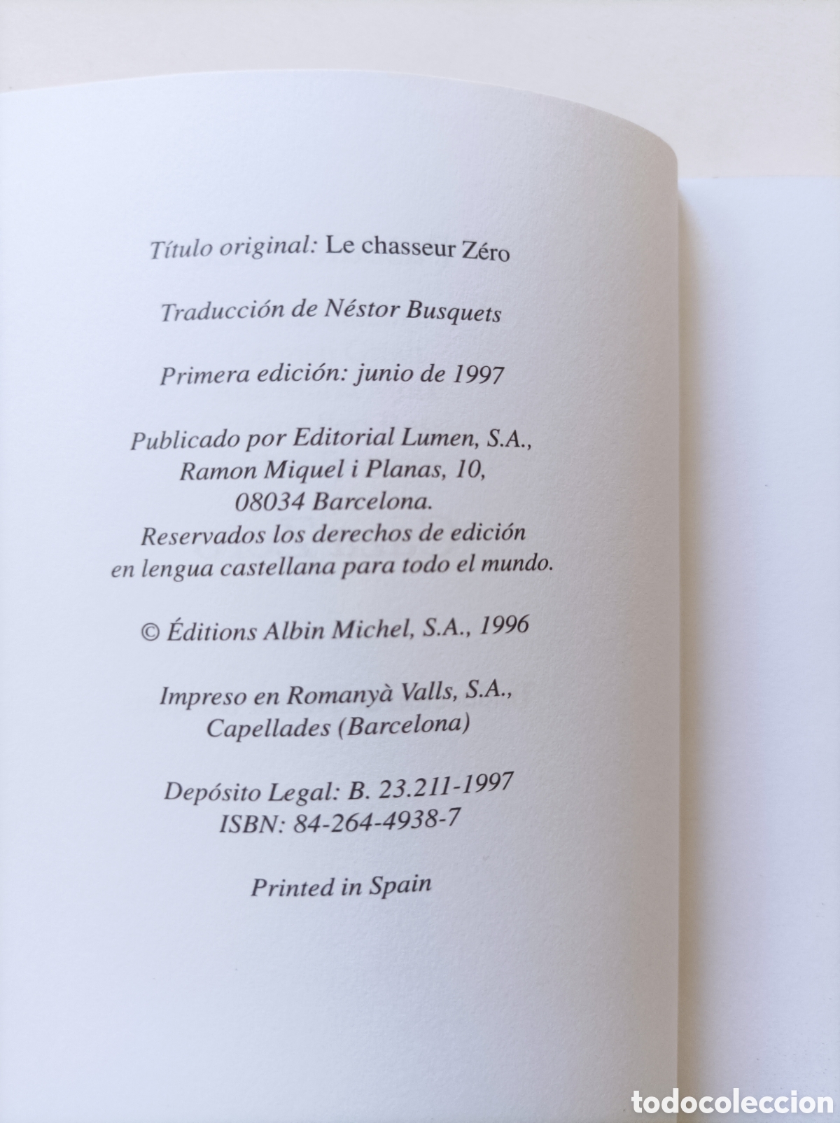Libros de segunda mano: Caza Zero / Pascale Roze - Foto 3