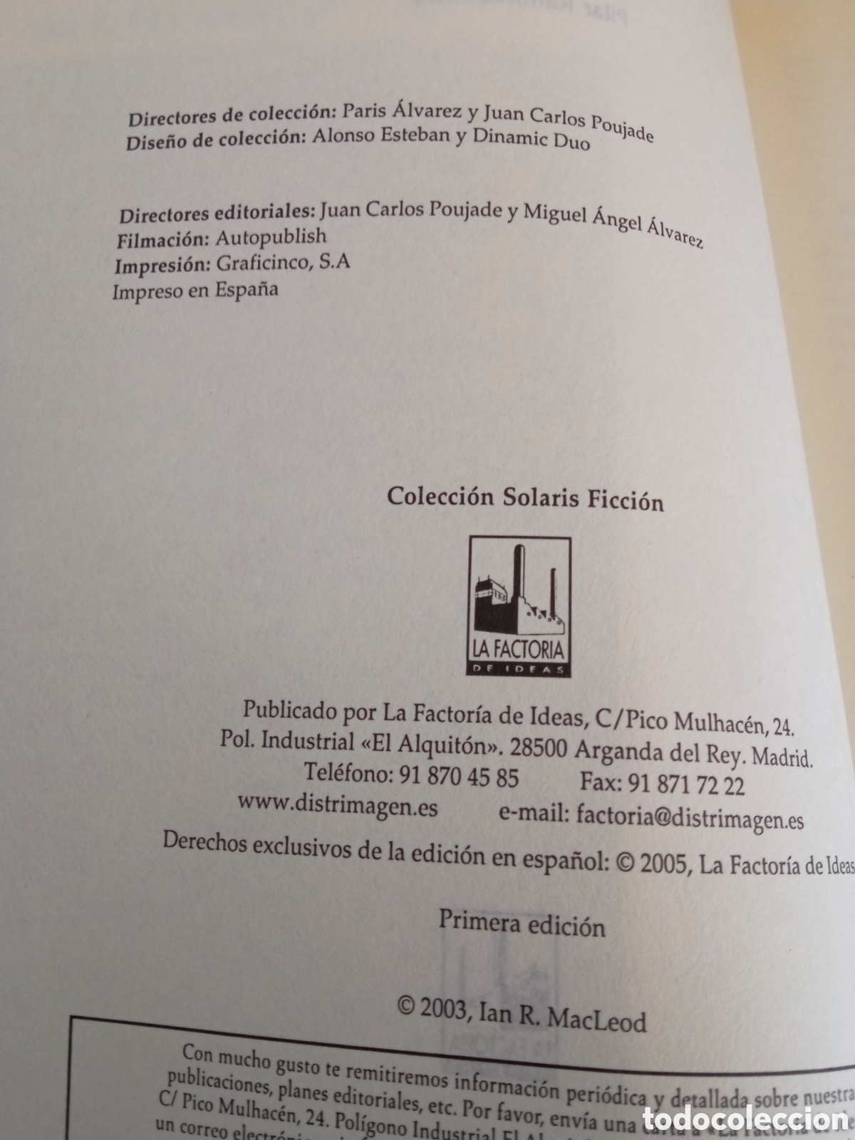 Libros de segunda mano: Libro Las edades de la luz de Ian Macleod - Foto 4