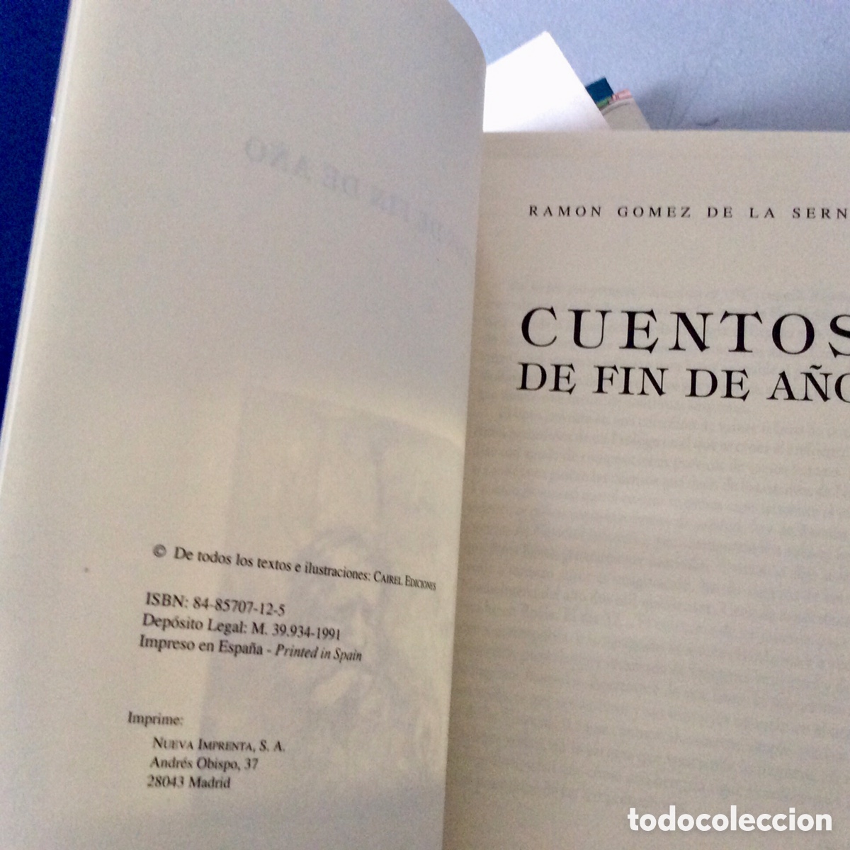 Libros de segunda mano: Cuentos de fin de a&ntilde;o, R. G&oacute;mez de La Serna 1991 - Foto 3