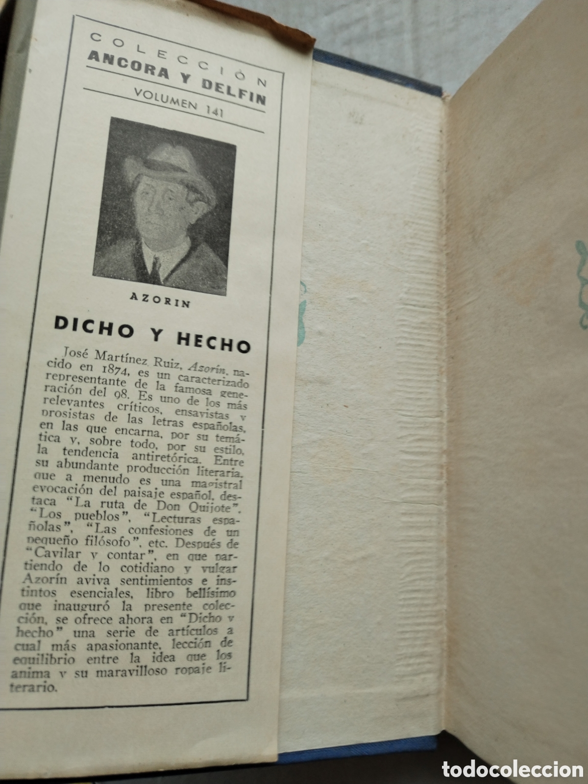 Libros de segunda mano: DICHO Y HECHO 1&deg;EDICI&Oacute;N/AZORIN - Foto 2