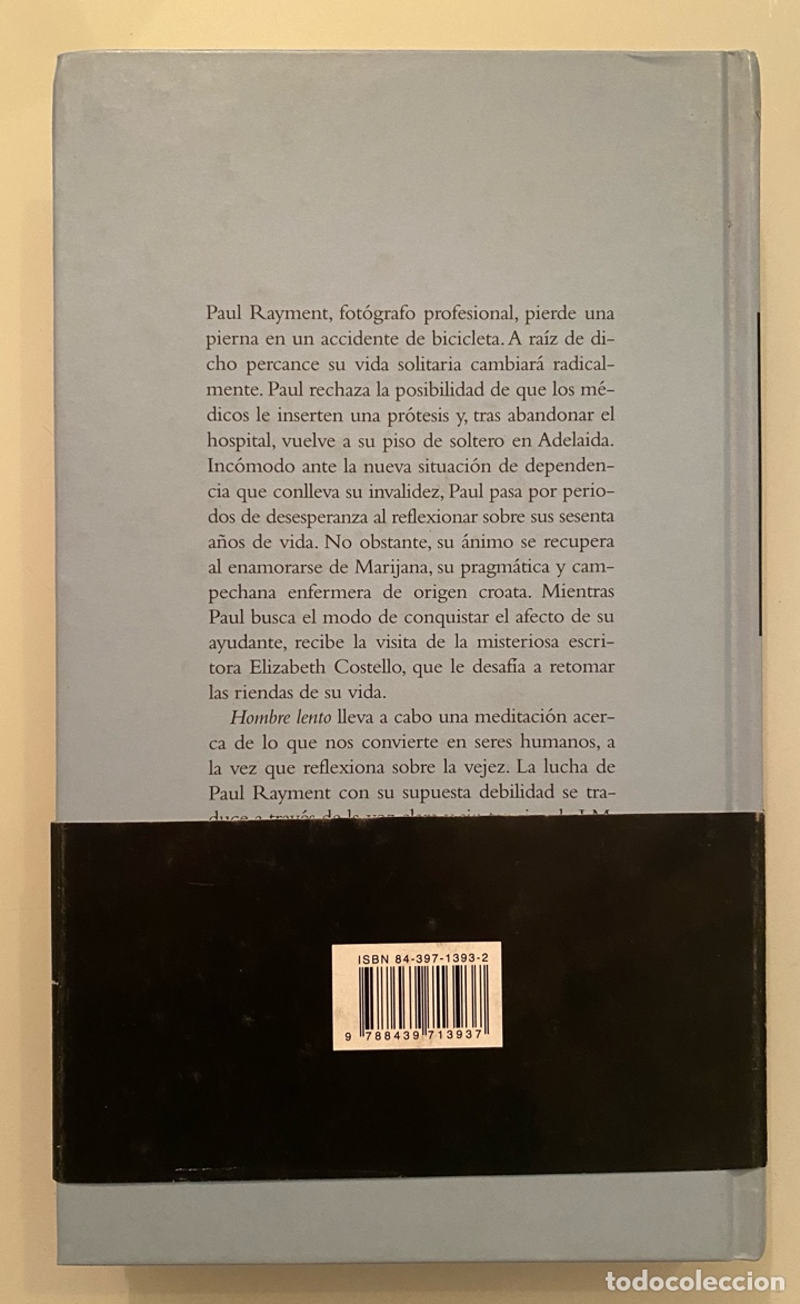Libros de segunda mano: Hombre lento - COETZEE, John Maxweel - Foto 2