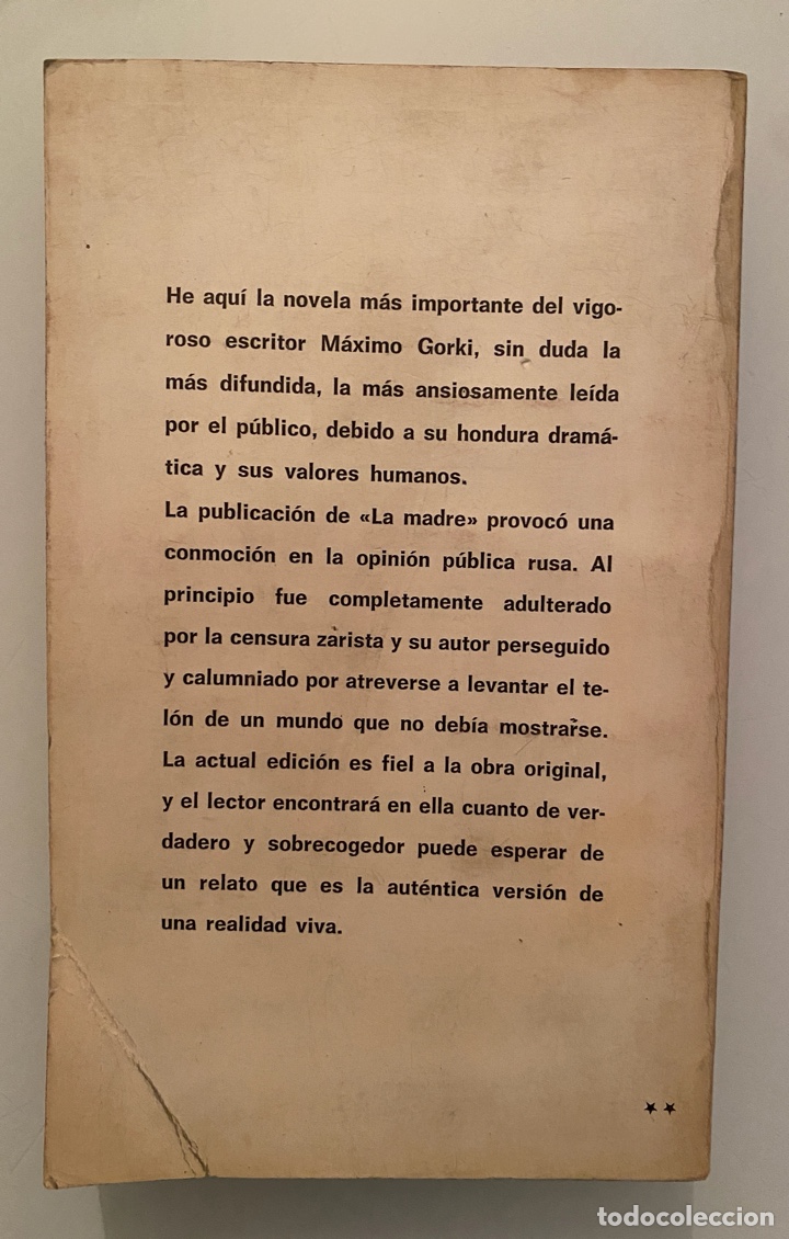 Libros de segunda mano: La madre - GORKI, M&aacute;ximo - Foto 2