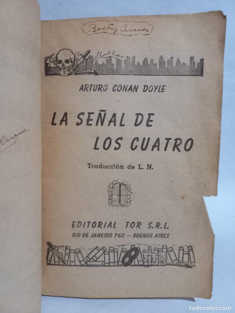 Libros de segunda mano: Arturo Conan Doyle - La Se&ntilde;al de los Cuatro - Foto 2