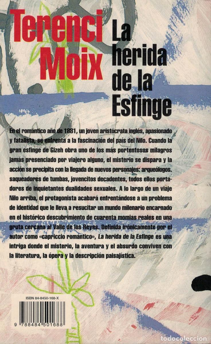 Libros de segunda mano: Terenci Moix, La herida de la Esfinge - Foto 2