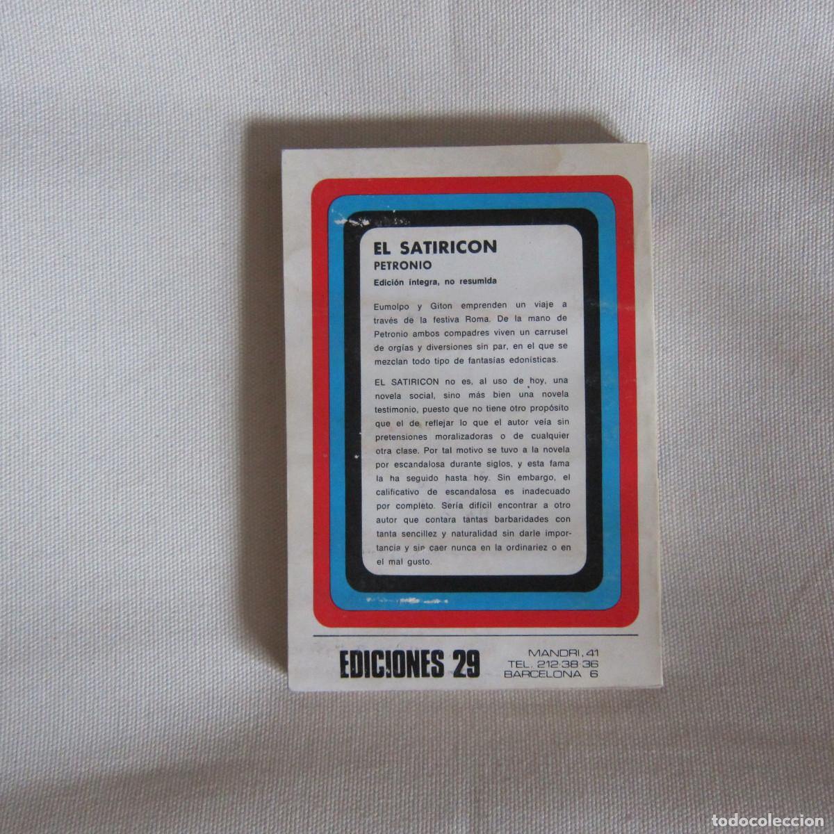 Libros de segunda mano: EL SATIRIC&Oacute;N - PETRONIO (EDICIONES 29) - Foto 2
