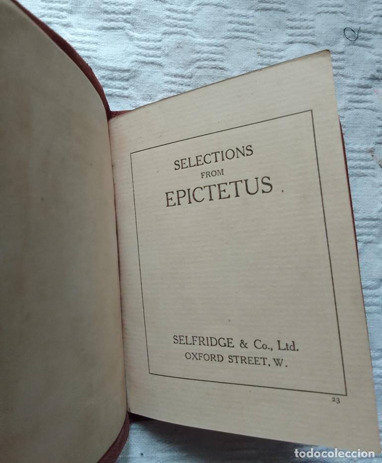 Libros de segunda mano: Libro Selections de Epictetus - Selfridge & Co. Siglo XIX - Foto 5