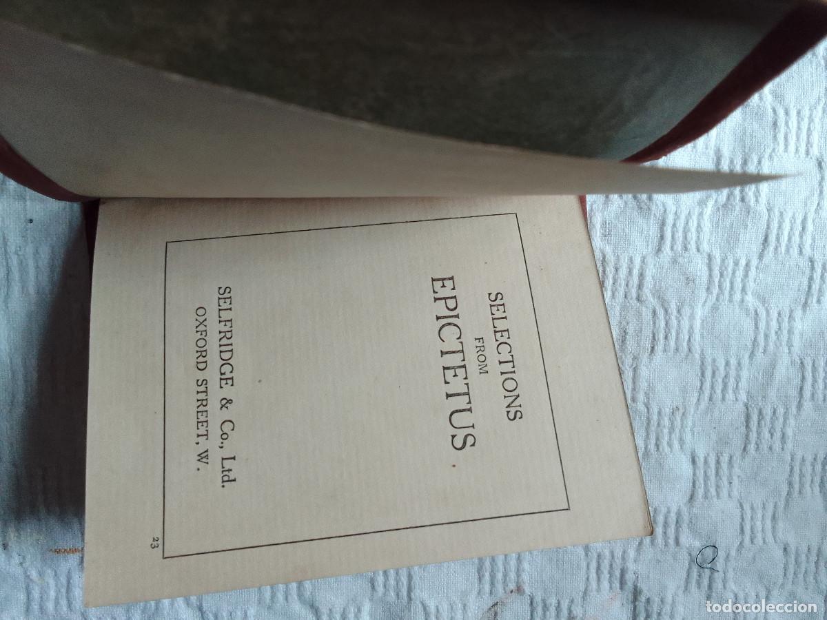 Libros de segunda mano: Libro Selections de Epictetus - Selfridge & Co. Siglo XIX - Foto 6