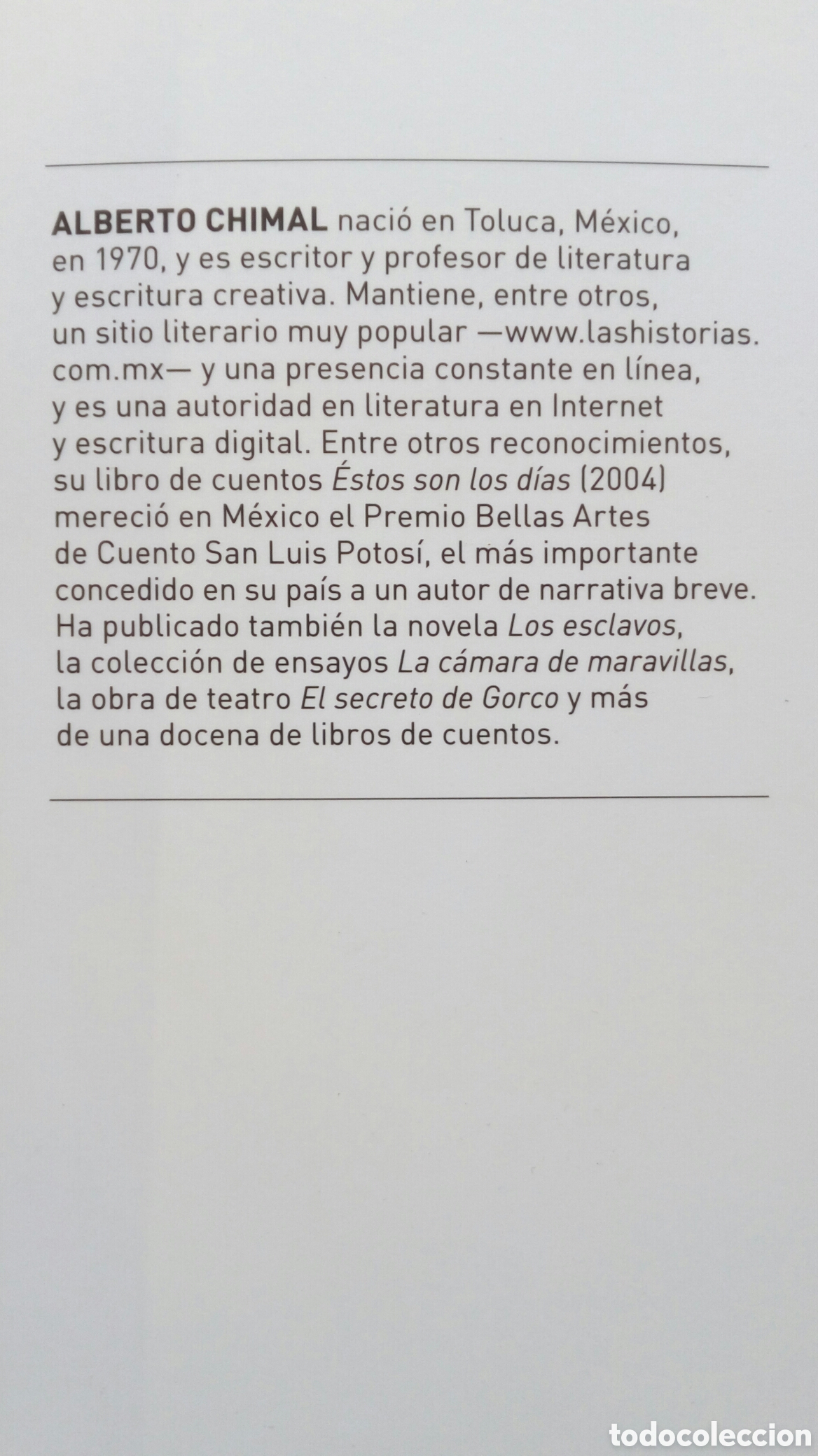 Libros de segunda mano: Siete. Alberto Chimal. - Foto 3