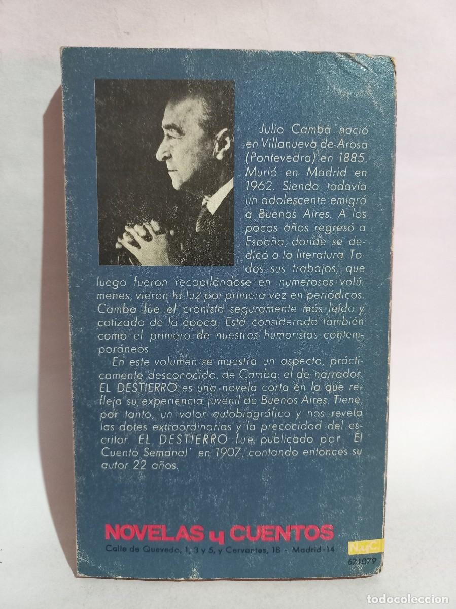 Libros de segunda mano: Julio Camba - El Destierro - 1970 - Foto 4