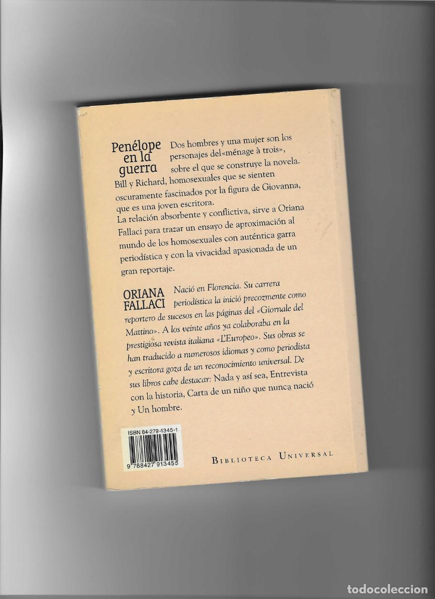 Libros de segunda mano: oriana fallaci. penelope en la guerra - Foto 2