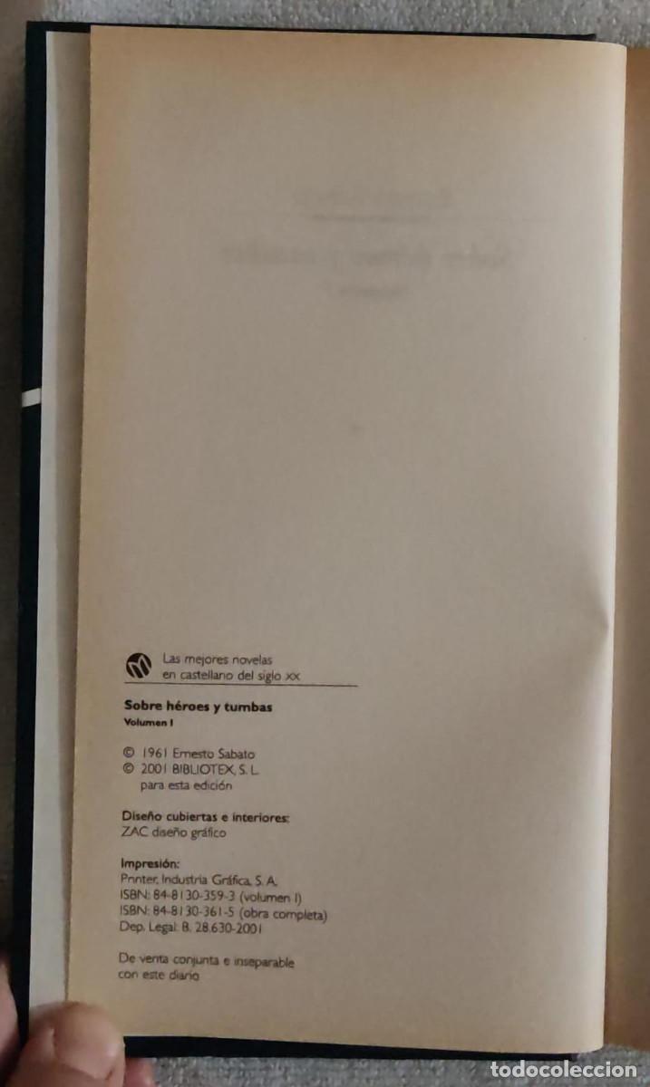Libros de segunda mano: SOBRE HEROES Y TUMBAS. - Foto 4