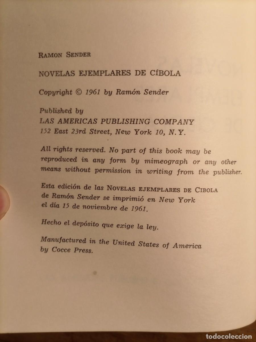 Libros de segunda mano: Ram&oacute;n Sender Novelas ejemplares de Cibola - Foto 6