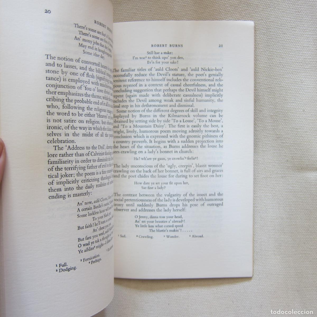 Libros de segunda mano: ROBERT BURNS - DAVID DAICHES (LONGMAN) - Foto 3