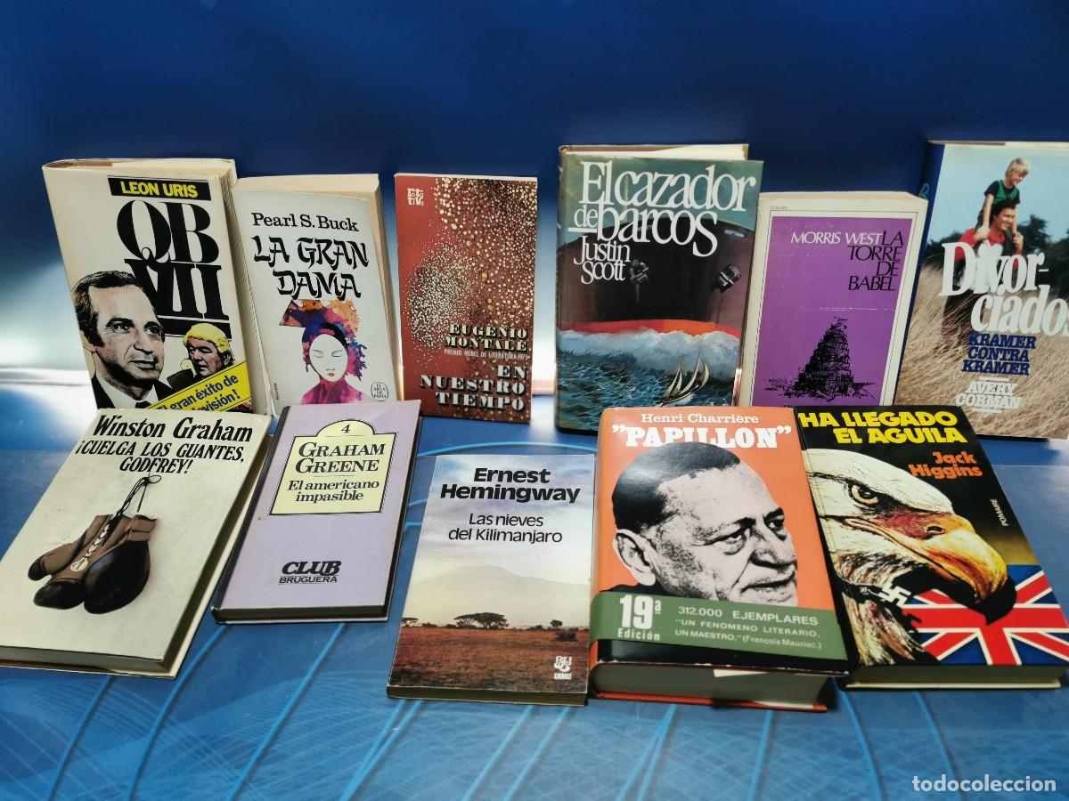Libros de segunda mano: Lote 11 libros clasicos L.URIS, G.GREENE, E.HEMINGWAY, P.S.BUCK, M.WEST y mas autores