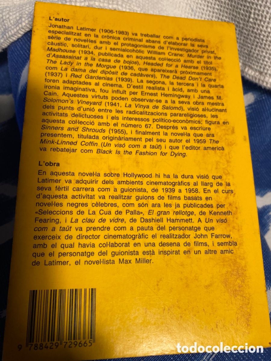 Libros de segunda mano: Un vis&oacute; com a ta&uuml;t de Jonathan Latimer - Foto 2