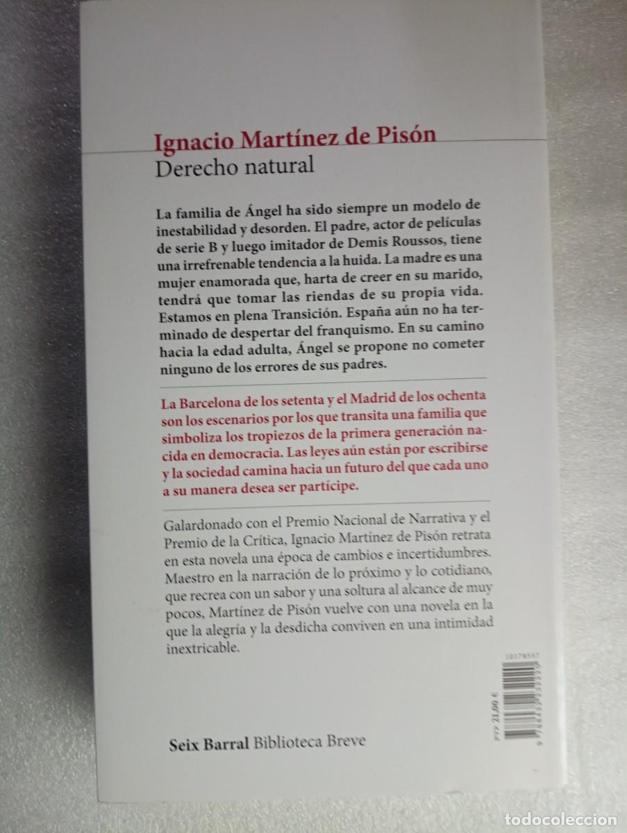Libros de segunda mano: DERECHO NATURAL - IGNACIO MARTINEZ DE PISON - Foto 2