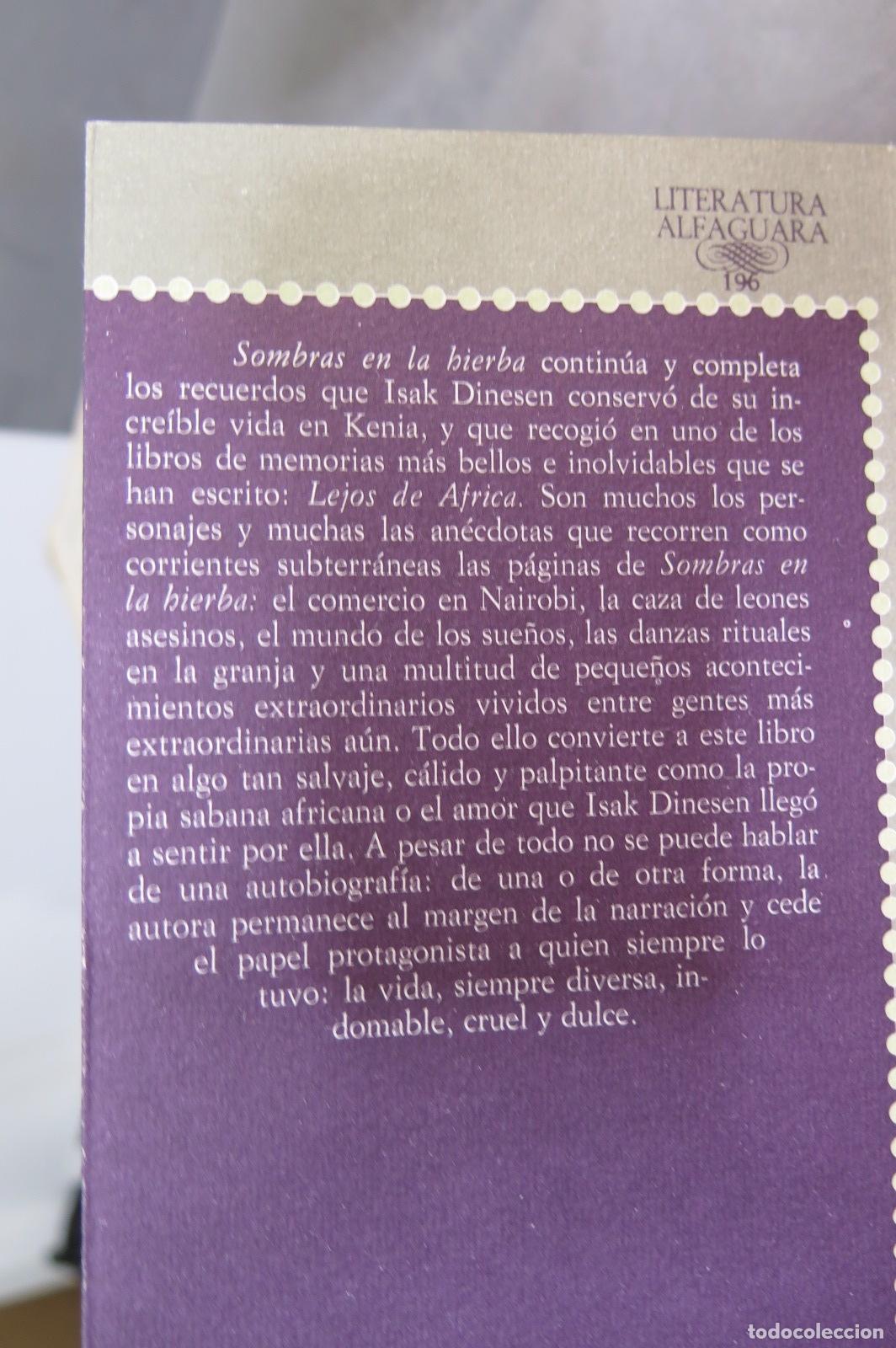 Libros de segunda mano: 1960.- sombras en la hierba. DINESEN - Foto 3