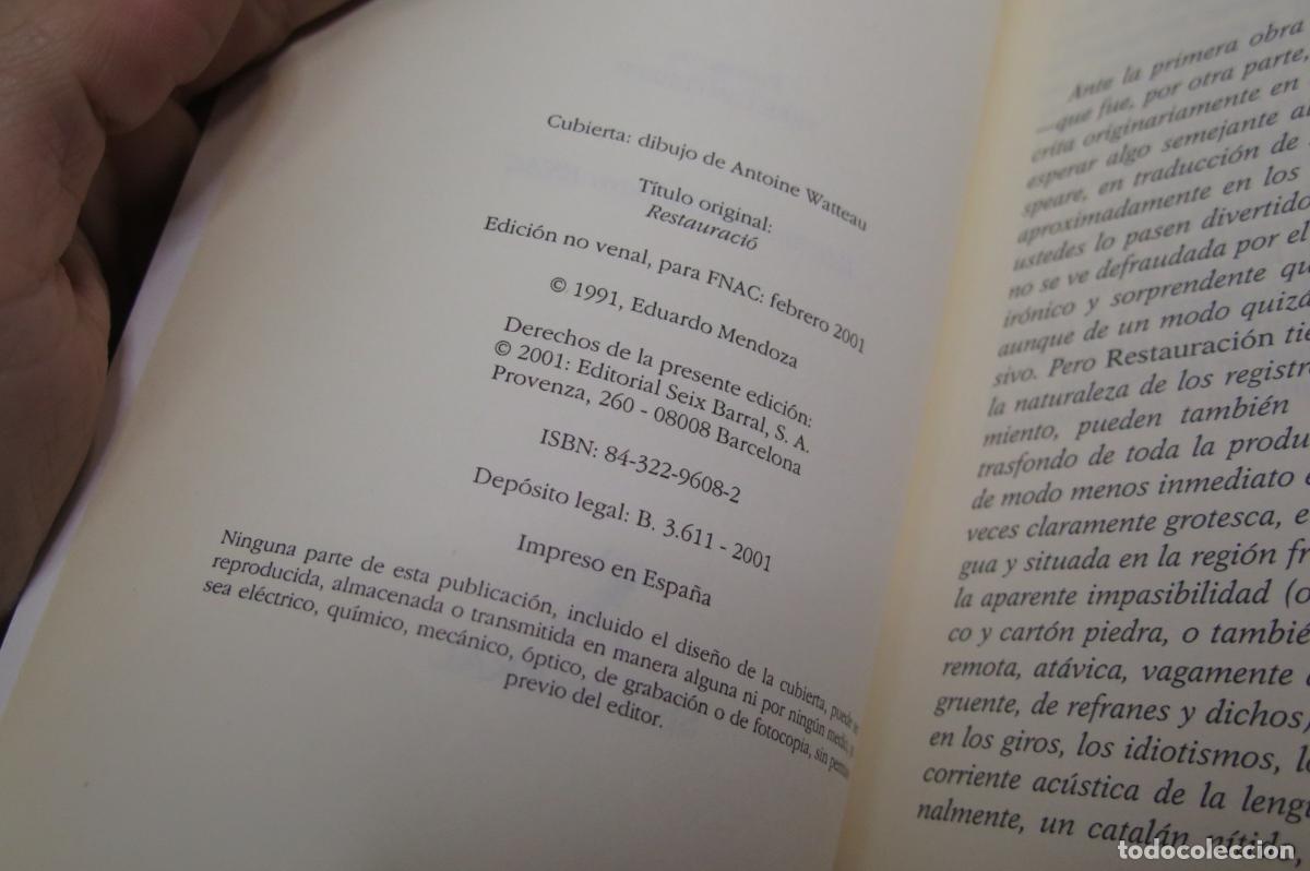 Libros de segunda mano: Restauraci&oacute;n. Mendoza - Foto 2